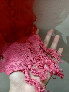 New Net Dupatta With Mirror Work &amp; Tussels