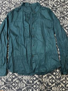 Mandarin Collar Casual Shirt Size Small