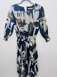 Abstract Print Dress