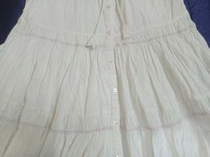 White Tiered Sundress