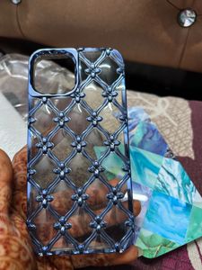 Blue Floral Lattice iPhone Case