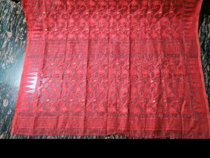 Elegant Red jamdhani Saree