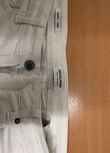 Jack & Jones White Skinny Jeans