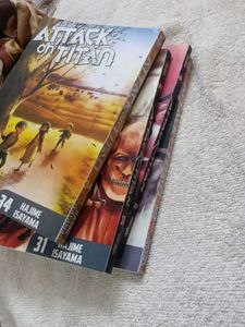Attack on Titan Manga Set 31- 34