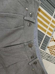 Grey Denim New Shorts