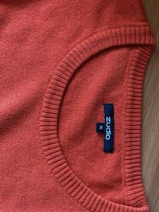 Cozy Orange Knit Sweater
