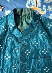 TEAL 3 PIECE KURTA SET