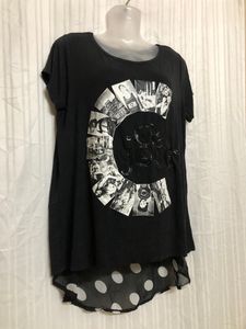 Black Short Sleeve Top