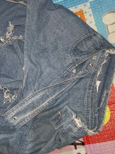 Denim Asymmetrical Skirt