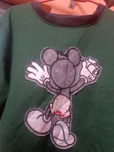 Green Mickey Mouse Sweatshirt