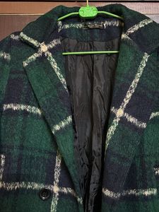 Plaid Wool Coat