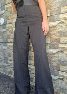 Striped Wide Leg Trousers