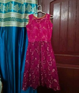 Pink Lace Party Dress