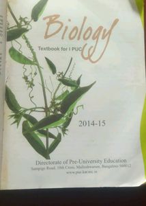 Biology 1st Puc 1 Class 11 Ncert Text Book Cbse