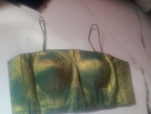 Suta Cotton Green Blouse New With Tag