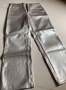 H&amp;M Silver Coated Trouser