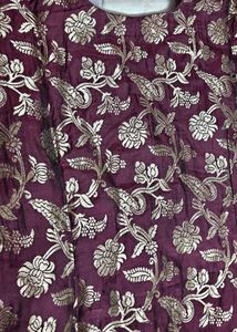 Silk Evergreen Kurti 💜