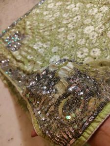 Pista Colour Very Heavy An Beautiful 😍 Saree
