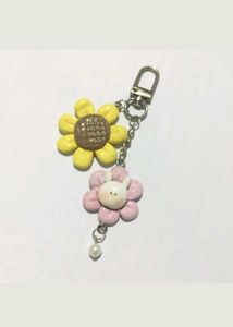 🌻Sunflower Bunny 🐰 Charm Keychains