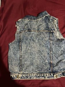 L Size Denim Over Coat