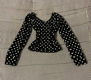 Polka Dot Long Sleeve Top