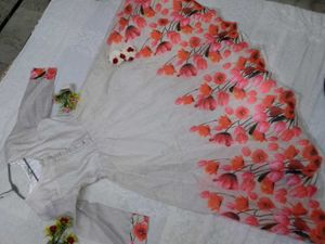 Floral Print  Anarkali Kurta