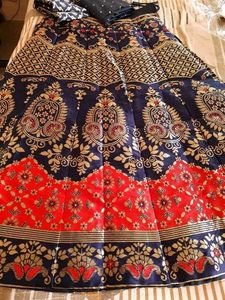 LATEST FANCY SELF DESIGN LAHENGA CHOLI with Blouse