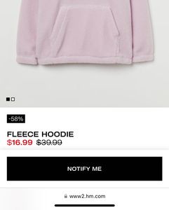 H&amp;M Fleece Hoodie