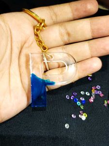 Resin &#39;V&#39;, &#39;P&#39;, &#39;O&#39;, &#39;K, Initial Keychain