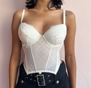 Mesh body sculpting corset
