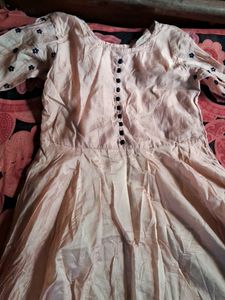 Today Offer!Beige Kurta Only One Time Used