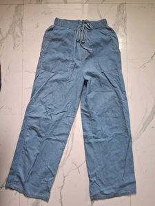 Women's Wide-Leg Drawstring Jeans Pants