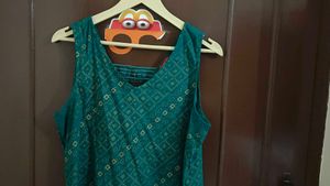 Bottle Green Kurti.