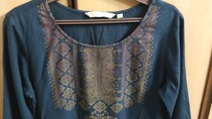 Elegant Blue Printed Kurta