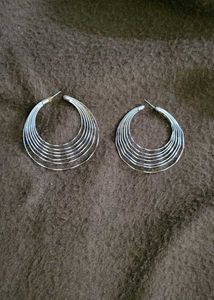 Silver Hoop Earrings Combo