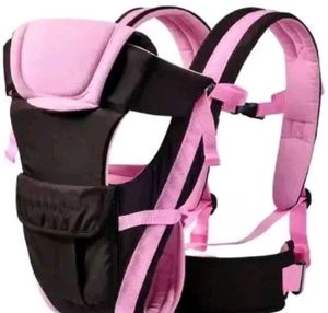 Pink & Black Ergonomic Baby Carrier Backpack
