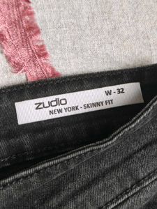 Dark Grey Denim Jeans