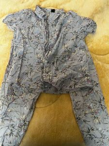 Floral Print Pajama Set