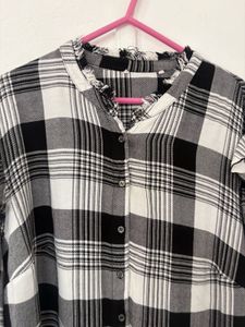 Plaid Ruffle Top