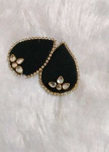 Black Teardrop Earrings