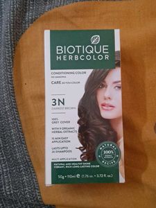 Biotique Herbcolor - 3N Darkest Brown
