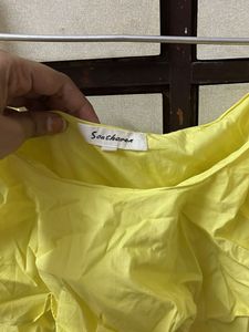 Yellow Off-Shoulder Top