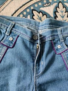 Embroidered Denim Jeans