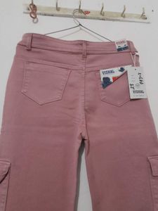 Pink straight Cargos