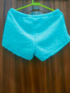Fluffy Blue Lounge Shorts winter ❄️