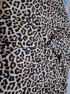 Leopard Print Button-Down Top