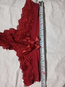 Red Lace Brief 34,36