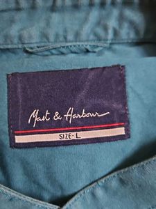 Band Collar Button Down Shirt