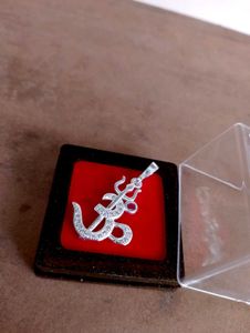 Om Trishul Pandent Pure Silver