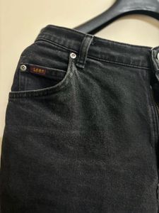 LEE Charcoal Black High Rise jeans